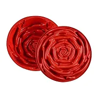 Folca? 1 Pc 3D Chocolate/Cake/Jelly Mould, Soft, Durable  Flexible Mould (Silicone Mould Design 10(Rose))-thumb3
