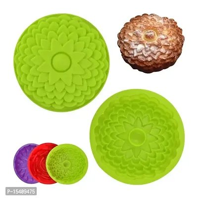 Folca? 1 Pc 3D Chocolate/Cake/Jelly Mould, Soft, Durable  Flexible Mould (Silicone Mould Design 14)-thumb4