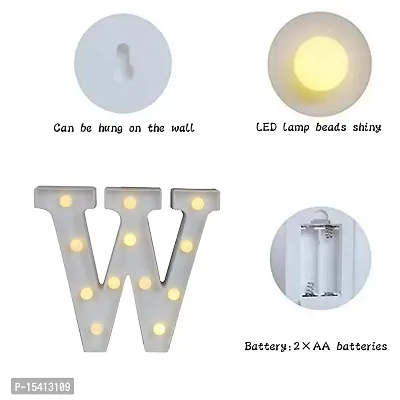 perfect pricee Powered LED Marquee Letter Lights, Warm White (W)-thumb2