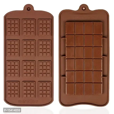 Perfect Pricee Chocolate Mould, Ice Mould, Candle Mould, Small Cake Brownie Mould, Christmas Muffins Silicone Tray (Combo 2)