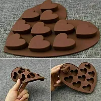 Perfect Pricee Chocolate Mould, Ice Mould, Candle Mould, Small Cake Brownie Mould, Christmas Muffins Silicone Tray (Heart)-thumb4