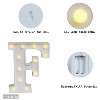 perfect pricee Powered LED Marquee Letter Lights, Warm White (F)-thumb4