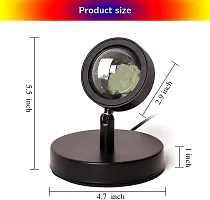 Perfect Pricee Sunset Iron Projection lamp, 180 Degree Rotation Sunset Night Light, USB Romantic Rainbow Projection Lamp for Party Theme Bedroom D?cor, Wedding Photography, Pre-Wedding Shoot lamp-thumb2