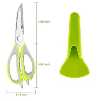 Perfect Pricee 10 in 1 Multipurpose Stainless Steel Mighty Shears Scissor for Cooking, Seafood, Cutter, Peeler, Opener, Slicer and Magnetic Cover-thumb3