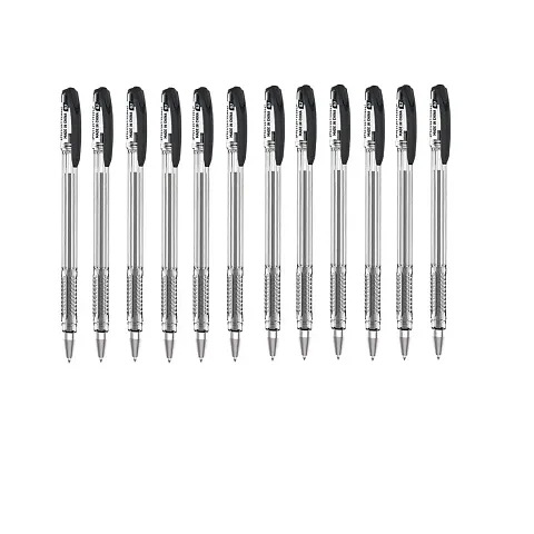 deli Ballpoint Pen for Students, Office Use,Shop & Exams Low Odor, 0.7 mm Tip Black Ball Pen, EQ2-BK, 12 Ball Pen??(Black)