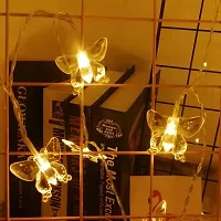 kunya String Lights for Indoor Outdoor Decoration Diwali Light for Party Birthday Diwali Christmas Navratri Valentine Gift Home Decoration Lights (16 led Butterfly)-thumb1