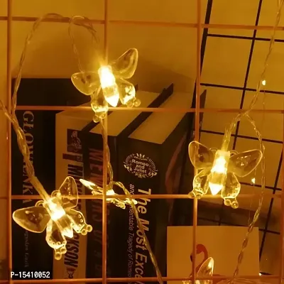 kunya String Lights for Indoor Outdoor Decoration Diwali Light for Party Birthday Diwali Christmas Navratri Valentine Gift Home Decoration Lights (16 led Butterfly)-thumb2