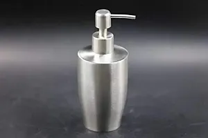 MAX HOME? Stainless Steel Handwash Liquid Soap Dispenser/Shampoo Dispenser/Lotion Dispenser Gel Dispenser for Bathroom and Wash Basin (Pump) (1 Pc 350 ml)-thumb2