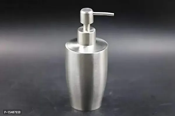 MAX HOME? Stainless Steel Handwash Liquid Soap Dispenser/Shampoo Dispenser/Lotion Dispenser Gel Dispenser for Bathroom and Wash Basin (Pump) (1 Pc 350 ml)-thumb3