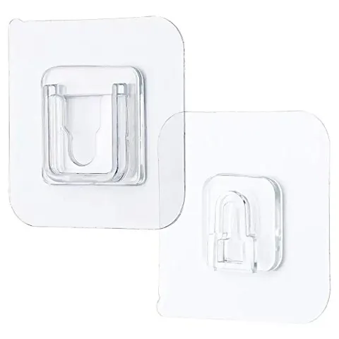 Perfect Pricee Double Sided Adhesive Wall Hooks Hanger Strong Transparent Suction Cup Sucker Kitchen Bathroom Wall Storage Holder