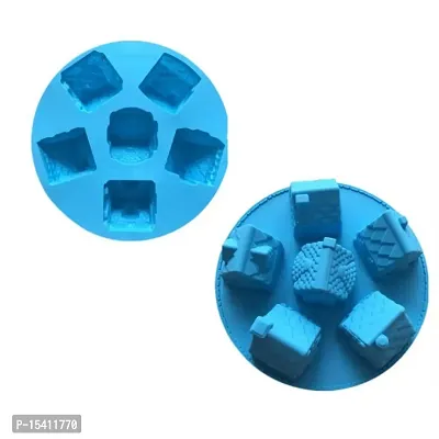 Folca? 1 Pc 3D Chocolate/Cake/Jelly Mould, Soft, Durable  Flexible Mould (Silicone Mould Design 17)-thumb3