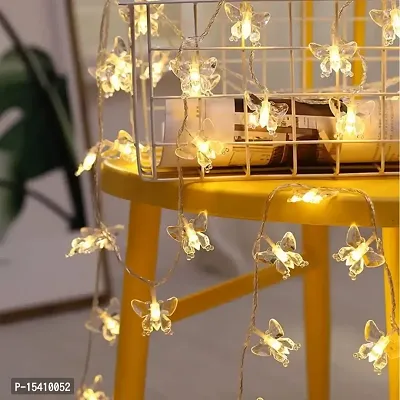 kunya String Lights for Indoor Outdoor Decoration Diwali Light for Party Birthday Diwali Christmas Navratri Valentine Gift Home Decoration Lights (16 led Butterfly)-thumb3