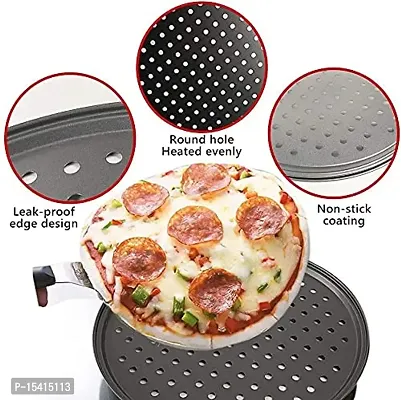 kunya Carbon Steel Pizza Crisper Tray | Non-Sticky Tray (Set of 1)-thumb4