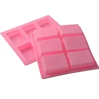 Grizzly 1 Pc Silicone 6 Cavity Rectangle Cake Mould Chocolate Soap Mould Baking Mould Soap Making Candle Craft (Rectangle Mould)-thumb4