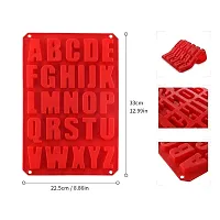 Perfect Pricee Chocolate Mould, Ice Mould, Candle Mould, Small Cake Brownie Mould, Christmas Muffins Silicone Tray (Big Alphabet)-thumb3