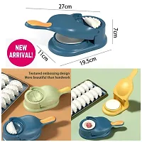 Kunya 2 in 1 Dumpling Momos Ghughra Gujiya Maker Kitchen Accessories Multi Uses Dumpling Baking Pastry Maker (Assorted Color, Plastic)-thumb3