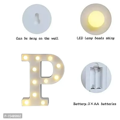 perfect pricee Powered LED Marquee Letter Lights, Warm White (P)-thumb3