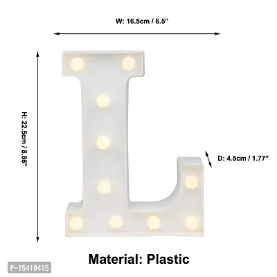 perfect pricee Powered LED Marquee Letter Lights, Warm White (L)-thumb4