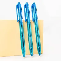 Deli Roller Lightweight Ballpoint Pen, 0.7mm Tip, Ball Point Pen Set with Soft Grip for Smooth Writing, Students, College, Office (Blue)-thumb2