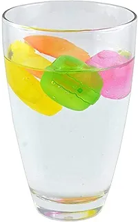 kunya Reusable ice Cube ice Ball Mold for Home Restaurant Bar Silicone Filled with Pure Water (Multicolor , Pack of 20)-thumb2