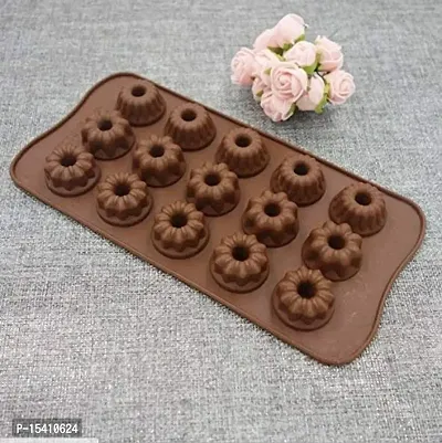 Perfect Pricee Chocolate Mould, Ice Mould, Candle Mould, Small Cake Brownie Mould, Christmas Muffins Silicone Tray (Sunflower)