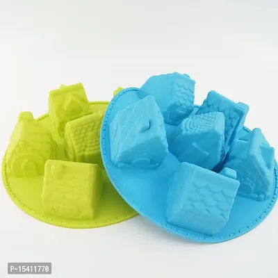 Folca? 1 Pc 3D Chocolate/Cake/Jelly Mould, Soft, Durable  Flexible Mould (Silicone Mould Design 17)-thumb4