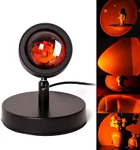 Perfect Pricee Sunset Iron Projection lamp, 180 Degree Rotation Sunset Night Light, USB Romantic Rainbow Projection Lamp for Party Theme Bedroom D?cor, Wedding Photography, Pre-Wedding Shoot lamp-thumb1