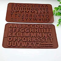 Perfect Pricee Chocolate Mould, Ice Mould, Candle Mould, Small Cake Brownie Mould, Christmas Muffins Silicone Tray (Alphabet)-thumb1