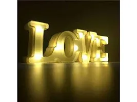 Perfect Pricee 3D LED Table Love Marquee Indoor Night Light Lamp for Home Decoration, Birthday, Party Candle Light Dinner Decor, Bedroom, Children Room, Valentine Wedding Decor (White Love Lamp)-thumb3