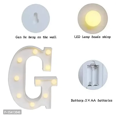 perfect pricee Powered LED Marquee Letter Lights, Warm White (G)-thumb4