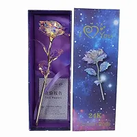 Perfect Pricee Artificial LED Rose Flower and Beautiful Gift Box  Carry Bag Pack of 1 (Multicolour)-thumb2
