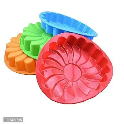 Folca? 1 Pc 3D Chocolate/Cake/Jelly Mould, Soft, Durable  Flexible Mould (Silicone Mould Design 16)-thumb3