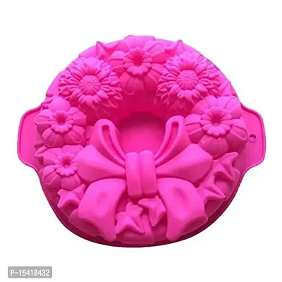 Folca? 1 Pc 3D Chocolate/Cake/Jelly Mould, Soft, Durable  Flexible Mould (Silicone Mould Design 20)-thumb3