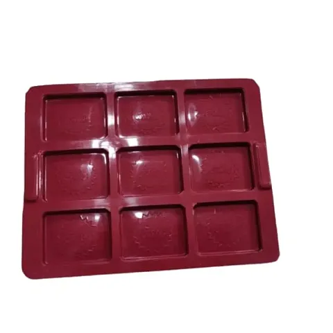 Perfect Pricee 9 Cavity Happy Diwali Engraved Chocolate Silicone Mould Diwali Special for Brownie, Jelly, Cupcakes, Muffins, Cookies, Quiches, Bread, Candie, Tarts, Gelatin, Clays, Resin