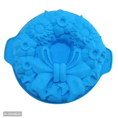 Folca? 1 Pc 3D Chocolate/Cake/Jelly Mould, Soft, Durable  Flexible Mould (Silicone Mould Design 20)-thumb0