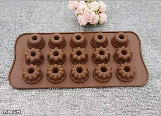 Perfect Pricee Chocolate Mould, Ice Mould, Candle Mould, Small Cake Brownie Mould, Christmas Muffins Silicone Tray (Sunflower)-thumb2