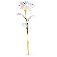 Perfect Pricee Artificial LED Rose Flower and Beautiful Gift Box  Carry Bag Pack of 1 (Multicolour)-thumb1