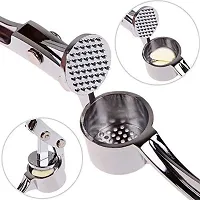 Perfect Pricee Stainless Steeel Heavy Duty Home Kitchen Garlic Press Crusher Squeezer Presser Masher Mincer Hand Tool for Professional Restaurant Hotel Home Kitchen Helper Lemon Juicer-thumb1