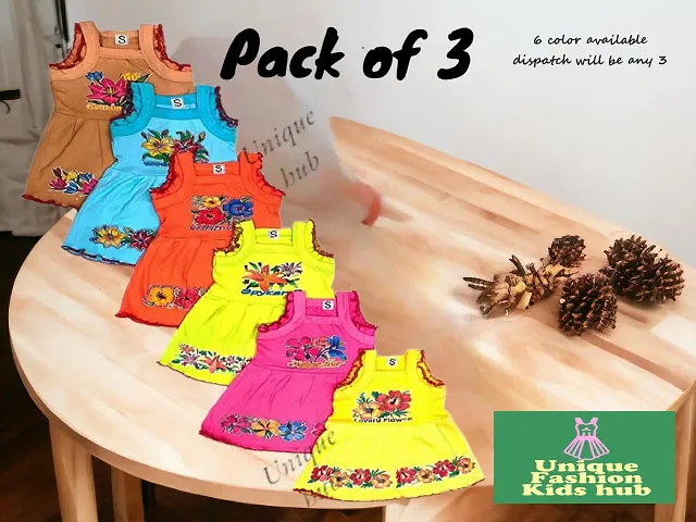 Beautiful Frocks For Girl Pack of