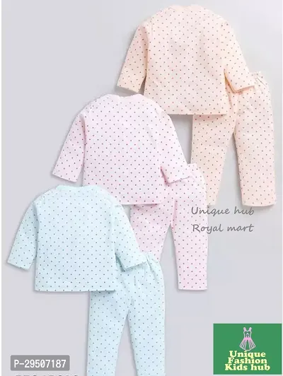 Classic Cotton Printed Top And Bottom Set Pack of 3-thumb3