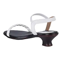 Legsway Women's SR-351 White Heeled Sandal 4 UK-thumb1