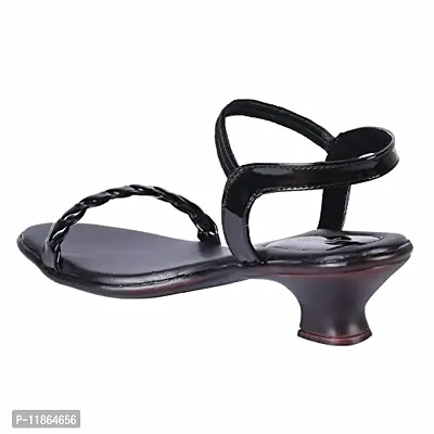 Legsway Women's SR-349 Black Heeled Sandal 6 UK-thumb2