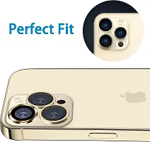 Camera Glass Lens Protector Ring for iPhone 14 Pro  iPhone 14 Pro Max Case Friendly with Easy Installation, Pack of 3 (Gold)-thumb1