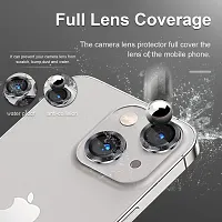 Camera Glass Lens Protector Ring for iPhone 14  iPhone 14 Plus Case Friendly with Easy Installation, Pack of 3 (Black)-thumb1