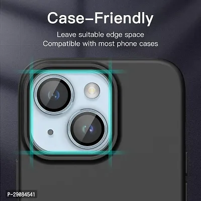 Camera Glass Lens Protector Ring for iPhone 14  iPhone 14 Plus Case Friendly with Easy Installation, Pack of 3 (Sierra Blue)-thumb5