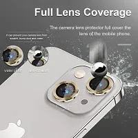 Camera Glass Lens Protector Ring for iPhone 14  iPhone 14 Plus Case Friendly with Easy Installation, Pack of 3 (Gold)-thumb1