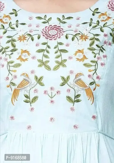 Classic Rayon Embroidered Kurti for Womens-thumb3