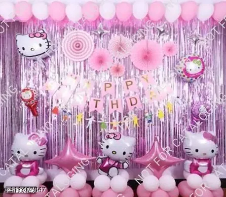 3 Kitty Birthday Combo Pack Of 40 (Set Of 40) Balloons   Decoration-thumb0