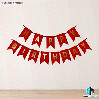 Happy Birthday Banner Red Color With Fairy Light For Birthday Decoration-thumb2