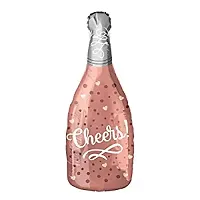 Large Size Cheers and Lets Party Bottle Shaped Balloons For Birthday Anniversary Ring Ceremony Party Decorations Pack Of 2-thumb1